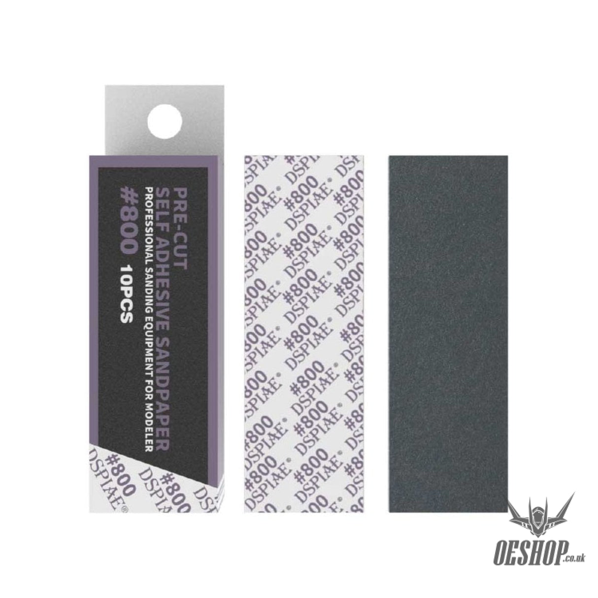 Dspiae Msp 180-2500 Pre-Cut Self Adhesive Sandpaper 10Pcs Msp-800