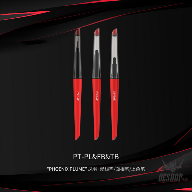Dspiae Pt-Pl/Pt-Fb/Pt-Tb Phoenix Plume Panel Line Marker Handle/Fine Detailing Brush Handle/Broad