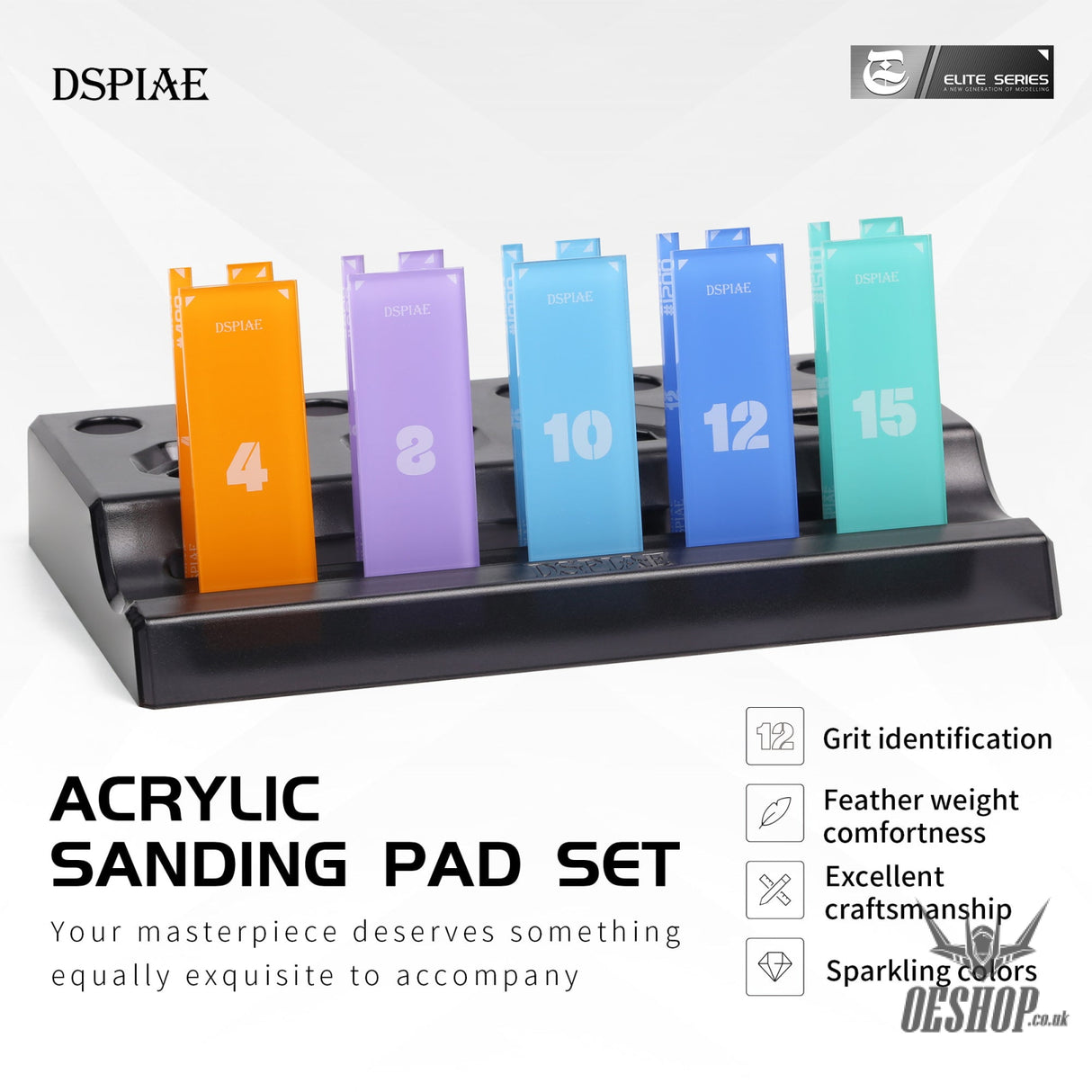 DSPIAE PT-SP Acrylic Sanding Pad PT-SP (Set of 7) Sanding Tools