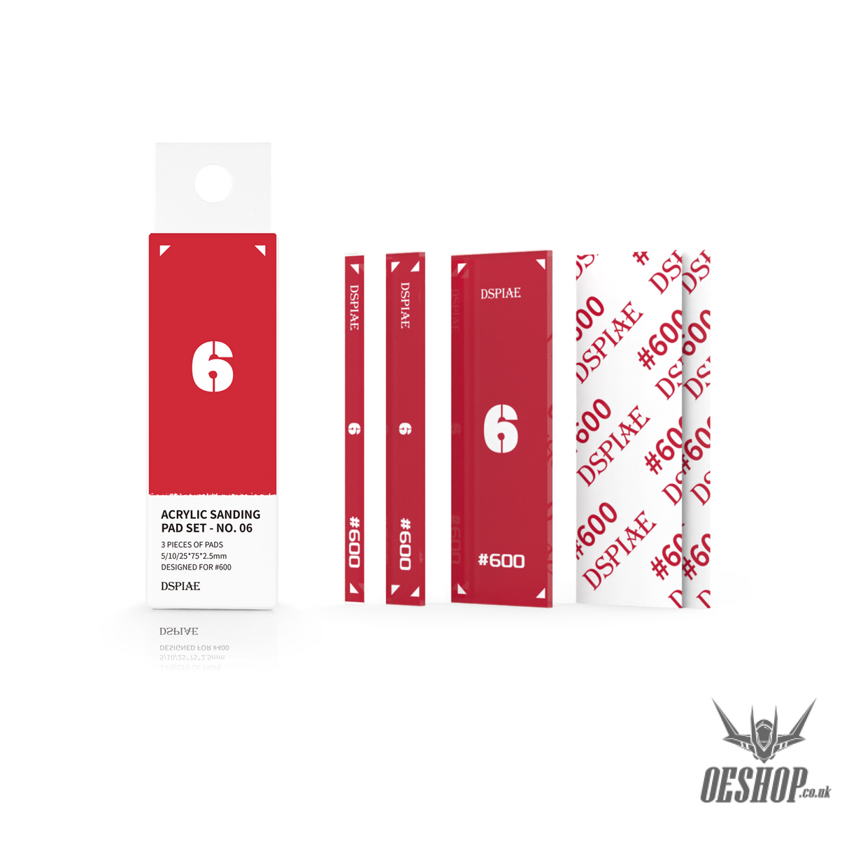 DSPIAE PT-SP Acrylic Sanding Pad PT-SP06 Red Sanding Tools