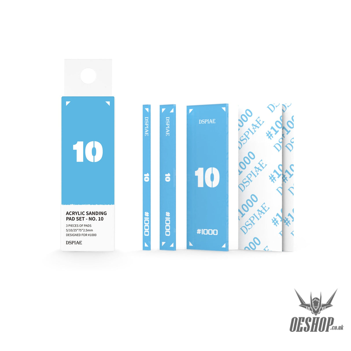 DSPIAE PT-SP Acrylic Sanding Pad PT-SP10 Light Blue Sanding Tools