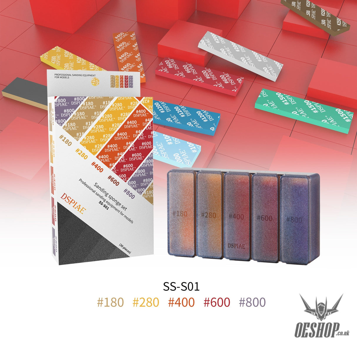 DSPIAE SS-S01 180-800 SANDING SPONGE 30PCS DSPIAE 10.99 OEShop