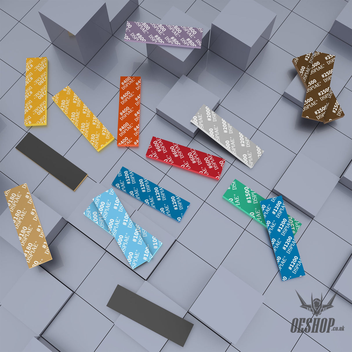 Dspiae Ss2 180-2500 2Mm Sanding Sponge 5Pcs