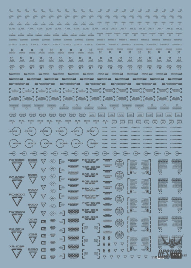 EVO 1/100 Dark Gray General RB02-G Evolution Studio Decals Evolution Studio 3.49 OEShop