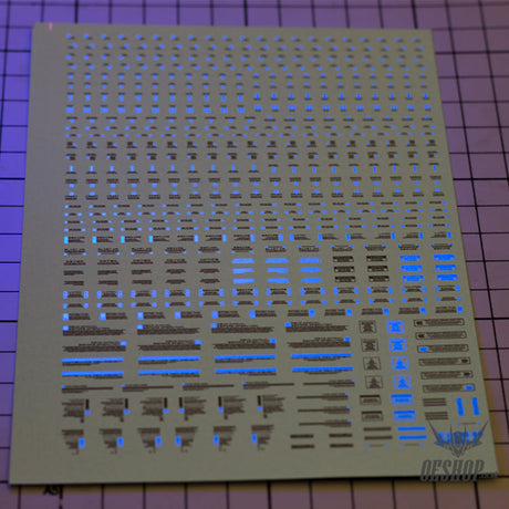 Evo Rb01 Rb02 Nc05 1/100 General Uv Fluorescent Evolution Studio Decals Rb01-3 Blue-Darkgray