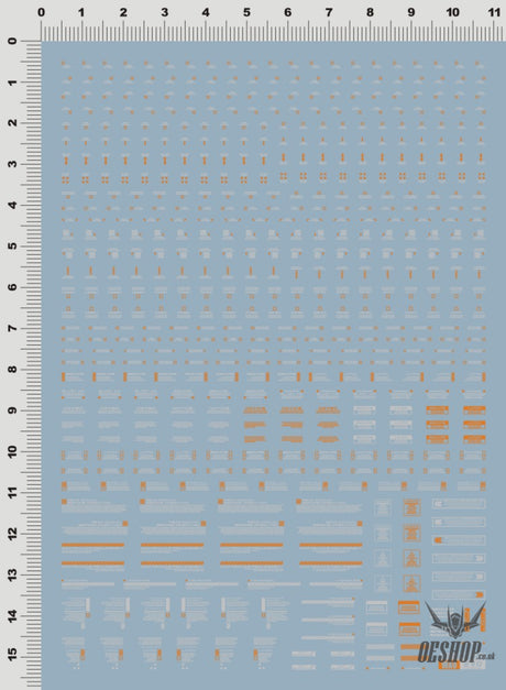 Evo Rb01 Rb02 Nc05 1/100 General Uv Fluorescent Evolution Studio Decals Rb01-4 Orange-White