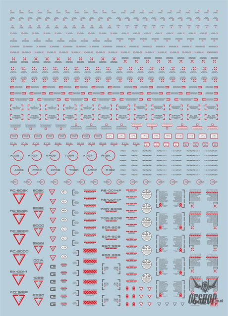 Evo Rb01 Rb02 Nc05 1/100 General Uv Fluorescent Evolution Studio Decals Rb02-4 Red-Darkgray