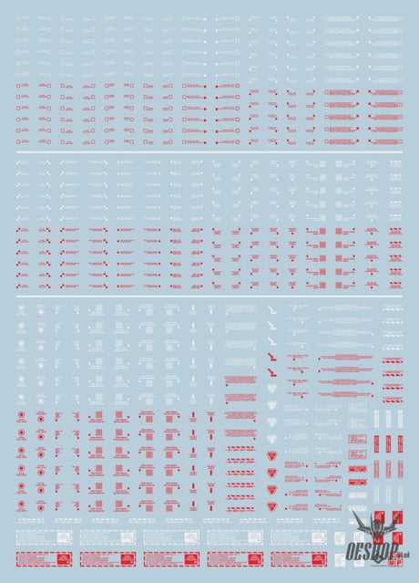 Evo Rb01 Rb02 Nc05 1/100 General Uv Fluorescent Evolution Studio Decals Nc05-5 Red&white