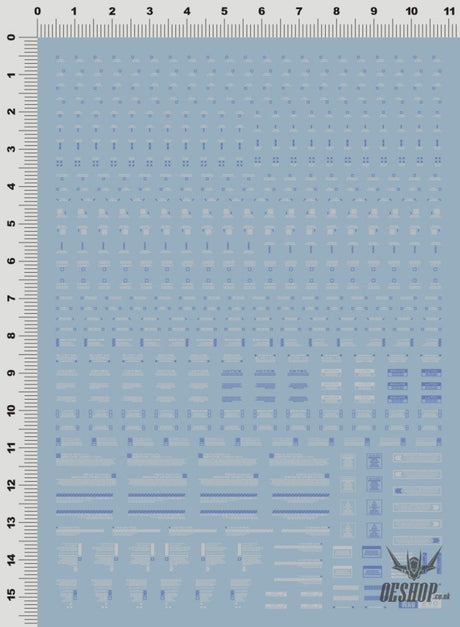 EVO 1/100 Blue/White General UV fluorescent RB01-1 Evolution Studio Decals Evolution Studio 3.99 OEShop