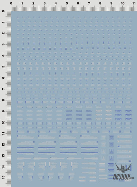 Evo Rb01 Rb02 Nc05 1/100 General Uv Fluorescent Evolution Studio Decals Rb01-1 Blue-White