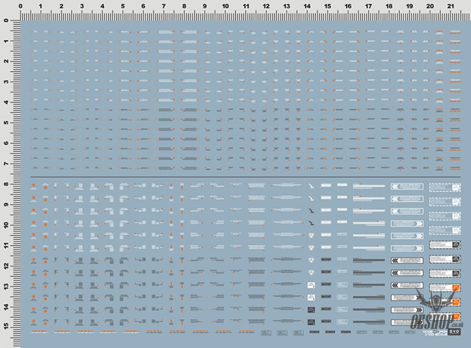 EVO 1/100 White/Dark Gray General (Large) NC05-WG Evolution Studio Decals Evolution Studio 4.99 OEShop