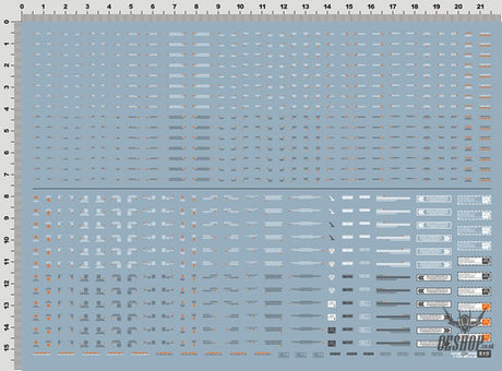 EVO 1/100 White/Dark Gray General (Large) NC05-WG Evolution Studio Decals Evolution Studio 4.99 OEShop