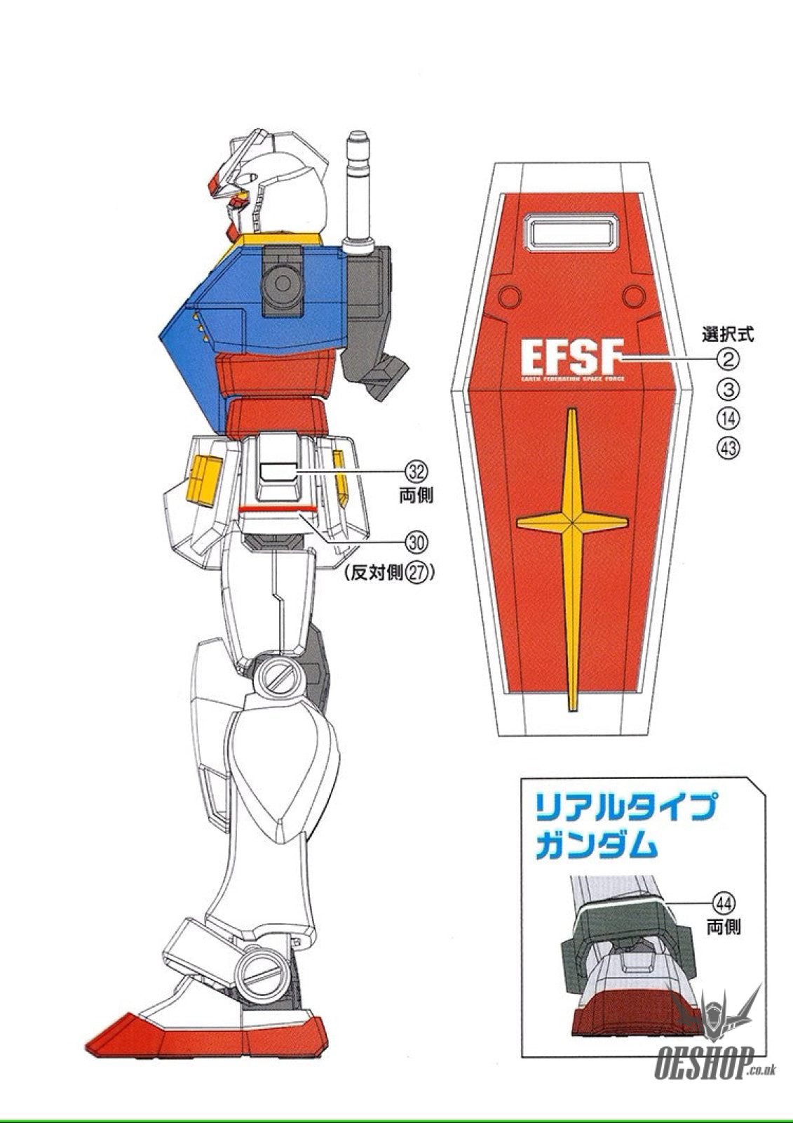 Evo E-Eg01 Eg Rx-78-2 Gundam Uv Evolution Studio Decals