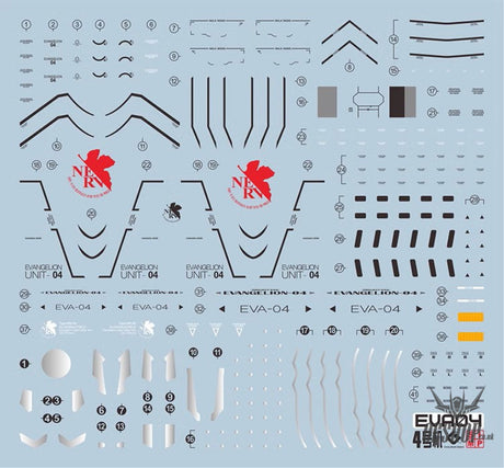Evo E-Eva04 Eva Evangelion Unit 04 Dx Uv Evolution Studio Decals