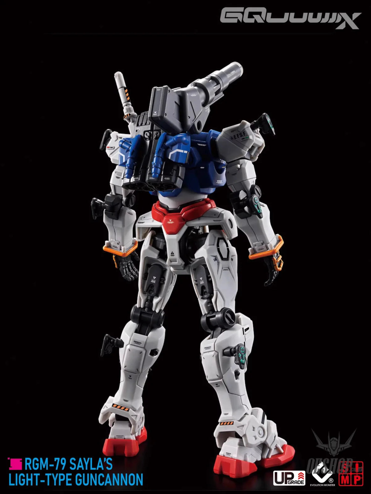 EVO - E-HG GQ-5 (UV) HG GQuuuuuuX Light-type Guncannon Evolution Studio Decals - Decals