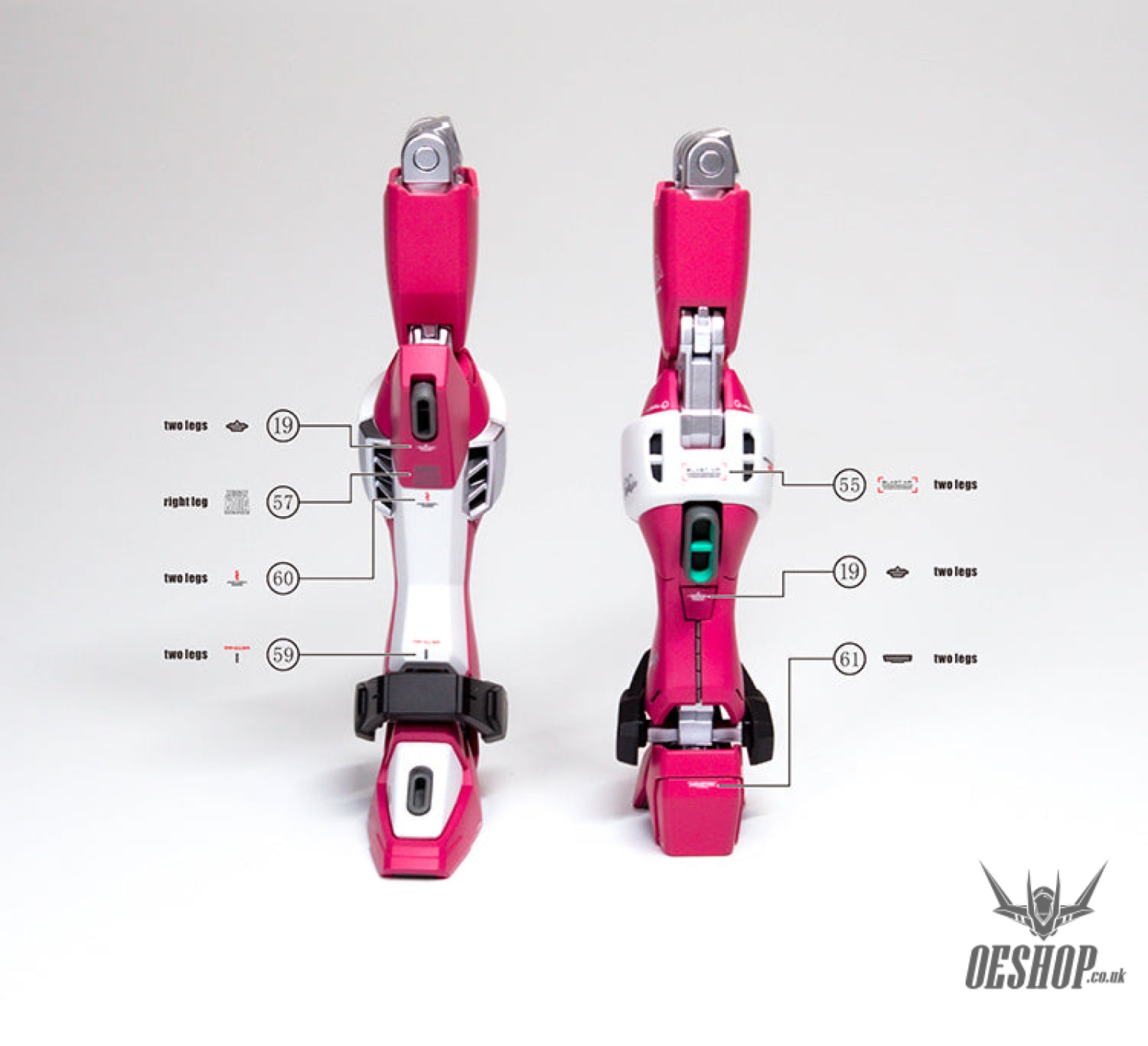 Evo - E-Hg231 (Uv) Hg Infinite Justice Gundam Evolution Studio Decals