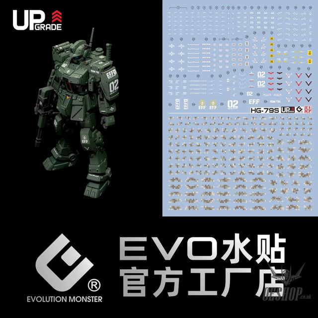 EVO - E-HG79S (UV) HG RGM-79S GM-Spartan Evolution Studio Decals Decals