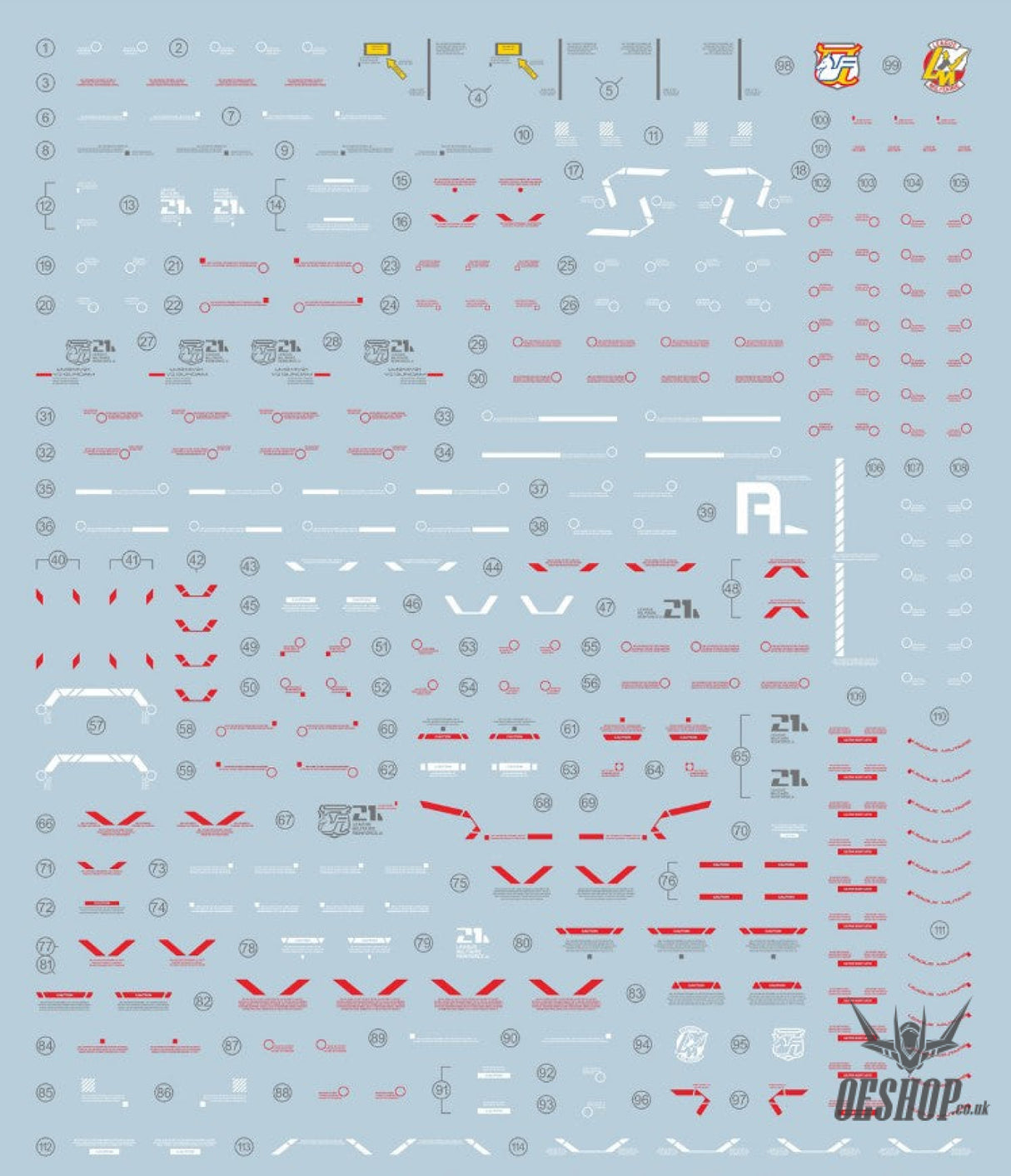 Evo - E-M128 (Uv) Mg Avalanche Exia Evolution Studio Decals