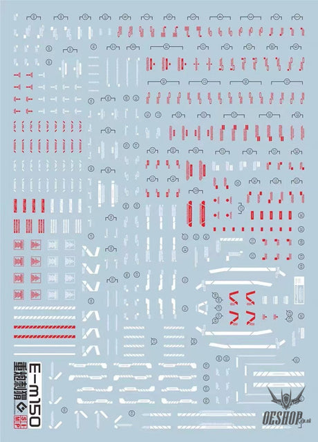Evo - E-M150 (Uv) Mg-Gundam Heavyarms+Igel Armor Evolution Studio Decals