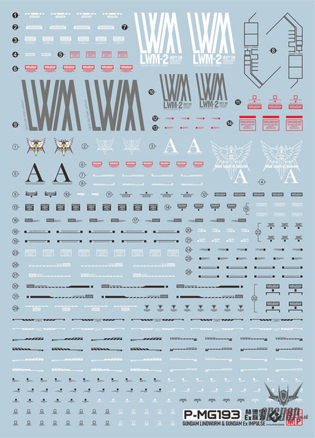 EVO - E-m193 (UV) MG RE Lindwurm+ EX Impulse Evolution Studio Decals Decals