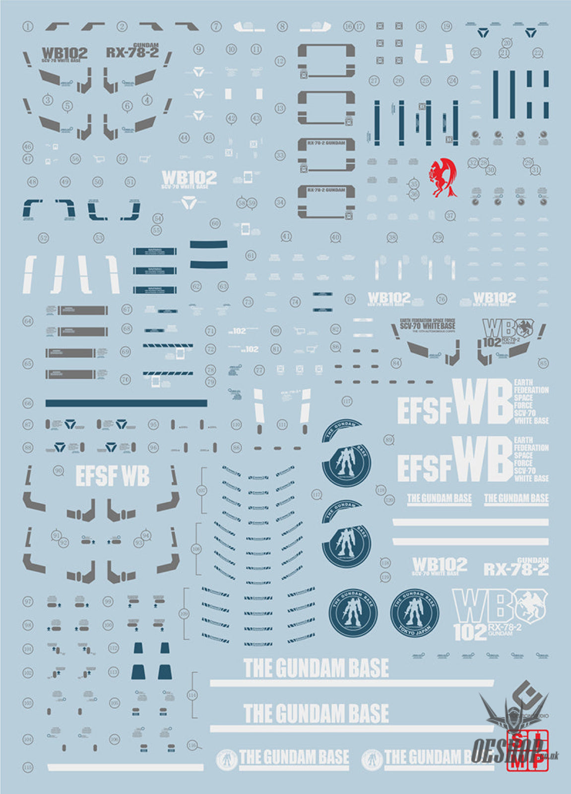 Evo - E-Mg171Gcp (Uv) Mg Rx-78-2 Gundam 3.0 (Base Limit) Evolution Studio Decals