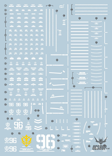 Evo - E-Mg192 (Uv) Mg Psycho Zaku (Thunderbolt) Evolution Studio Decals