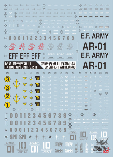 Evo - E-Mg193 (Uv) Mg Rgm-79Sp Gm Sniper Evolution Studio Decals