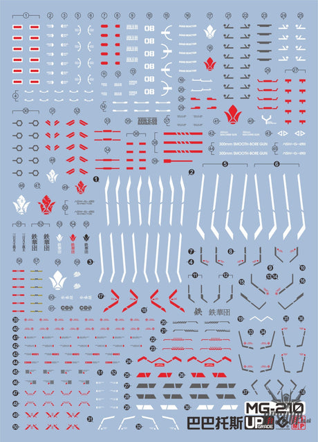 EVO - E-MG210 (UV) MG Barbatos Evolution Studio Decals Decals