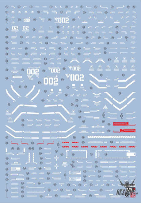 EVO - E-MG221 (UV) MG Sinanju Stein Ver.KA Evolution Studio Decals (Copy) Decals