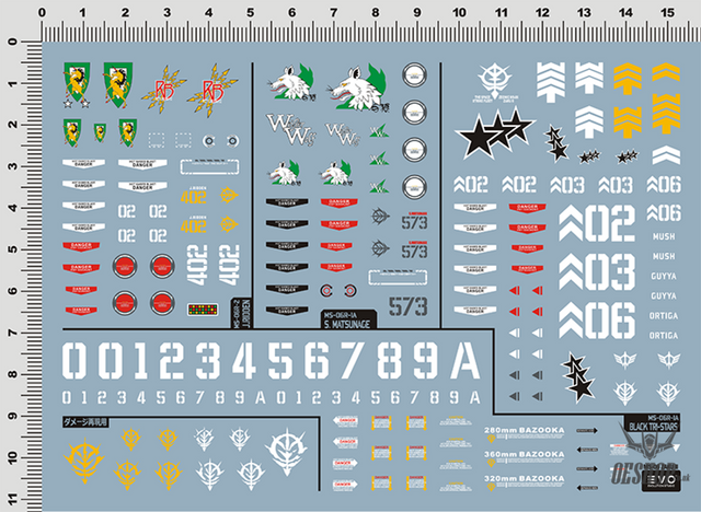 Evo - E-Cu01 Mg High Mobility Type Zaku2 Evolution Studio Decals