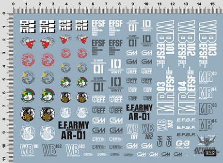 Evo - E-Cu02 Mg White Dingo+Gm+Gundam Evolution Studio Decals