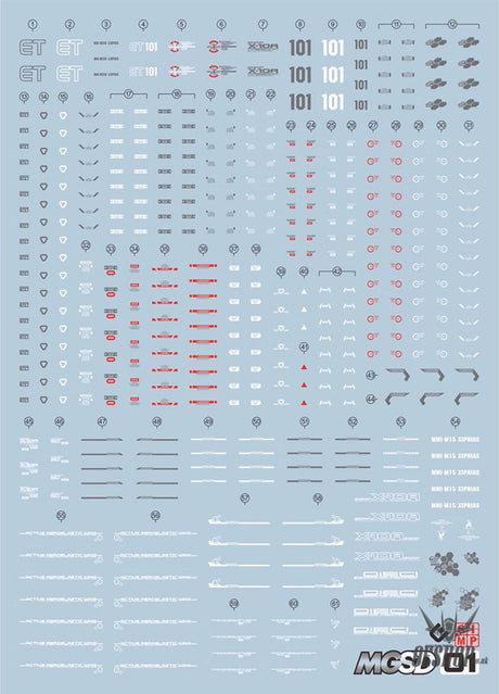 EVO - E-MGSD01 (UV) MGSD Freedom Gundam Evolution Studio Decals Decals