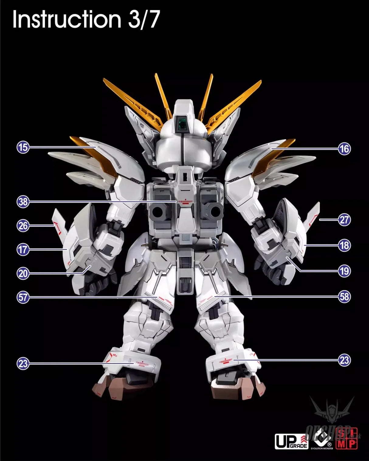 EVO - E-MGSD03 (UV) MGSD Wing Gundam Zero EW Evolution Studio Decals - Decals