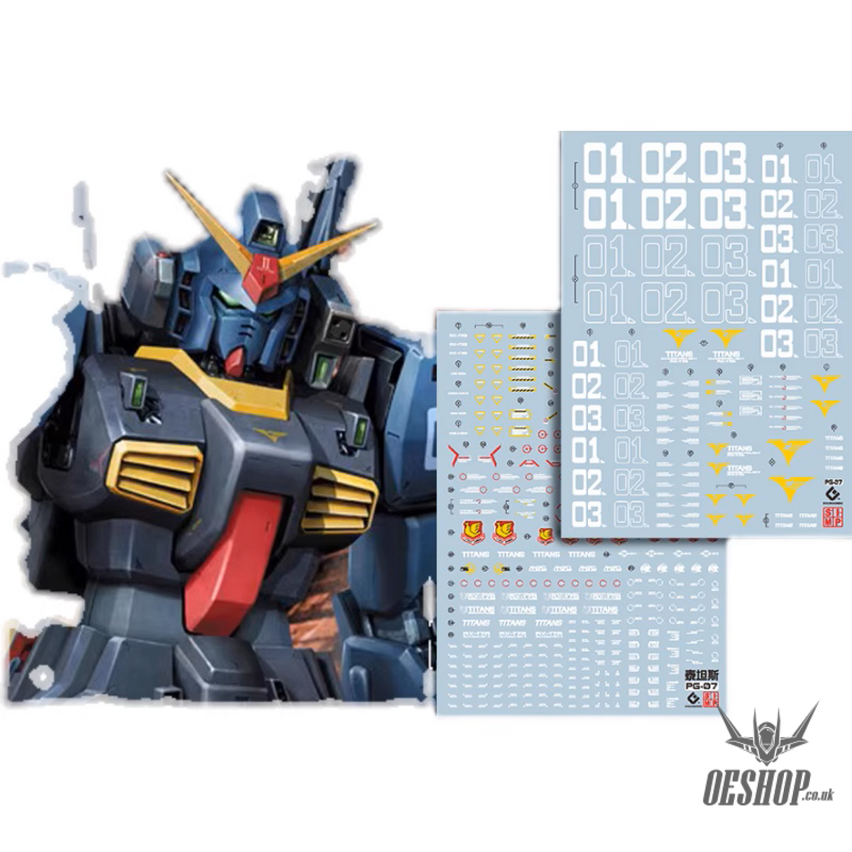 Evo - E-Pg07 (Uv) Pg Mk-Ii (Titans) Black Evolution Studio Decals