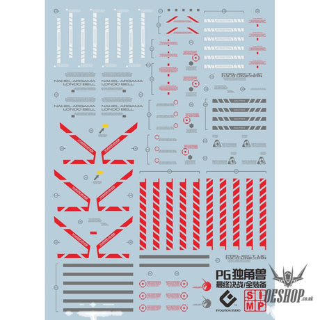 Evo - E-Pg15Fa (Uv) Pg Full Armor Unicorn Gundam Evolution Studio Decals