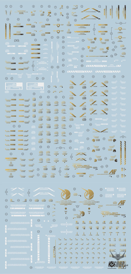 Evo - E-Pg16Cn (Gilding) Chinese Red Unicorn Gundam Evolution Studio Decals