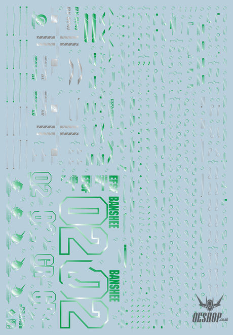 Evo - E-Pg16Gr (Gilding Green) Pg Banshee Norn Gundam Evolution Studio Decals