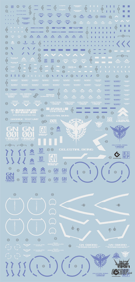 Evo - E-Pg17 (Uv) Pg Gundam Exia Evolution Studio Decals