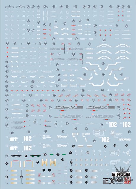 Evo - E-Rg09 Rg Justice Gundam Evolution Studio Decals