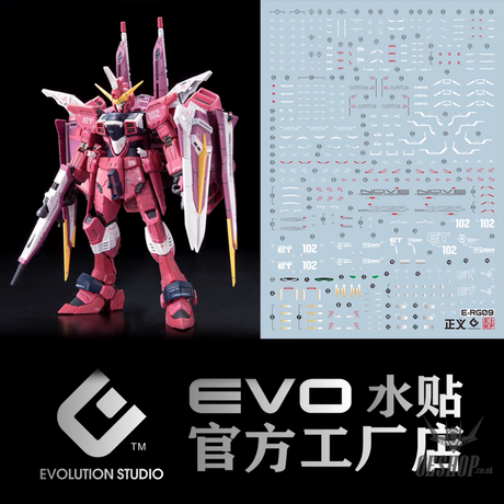 Evo - E-Rg09 Rg Justice Gundam Evolution Studio Decals