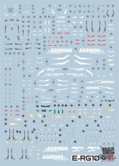 Evo - E-Rg10 Rg Zeta Gundam Evolution Studio Decals