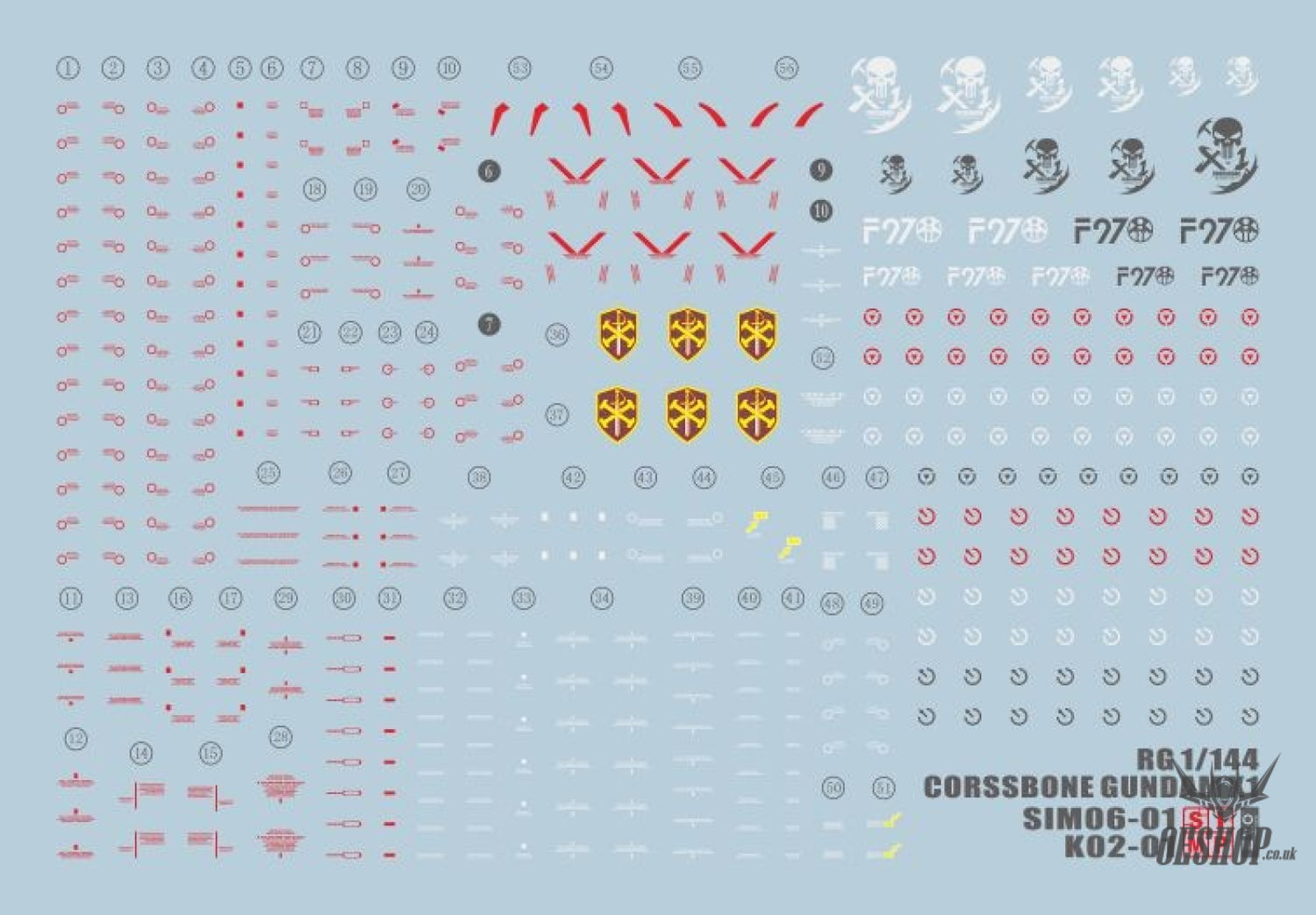 EVO - RG Crossbone Gundam X-1 E-RG31 Evolution Studio Decals Evolution Studio 3.59 OEShop