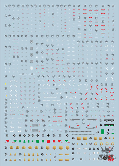 Evo E-Rv Rg Rx93Ff V Gundam(Ver.side-F) Uv Evolution Studio Decals