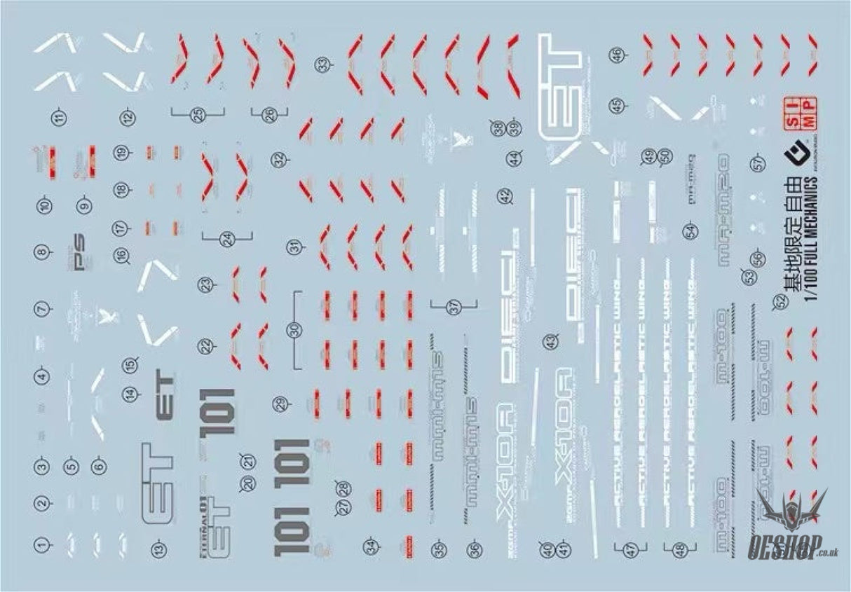 Evo - Frs00 (Uv) Fm Gcp Freedom Gundam Evolution Studio Decals