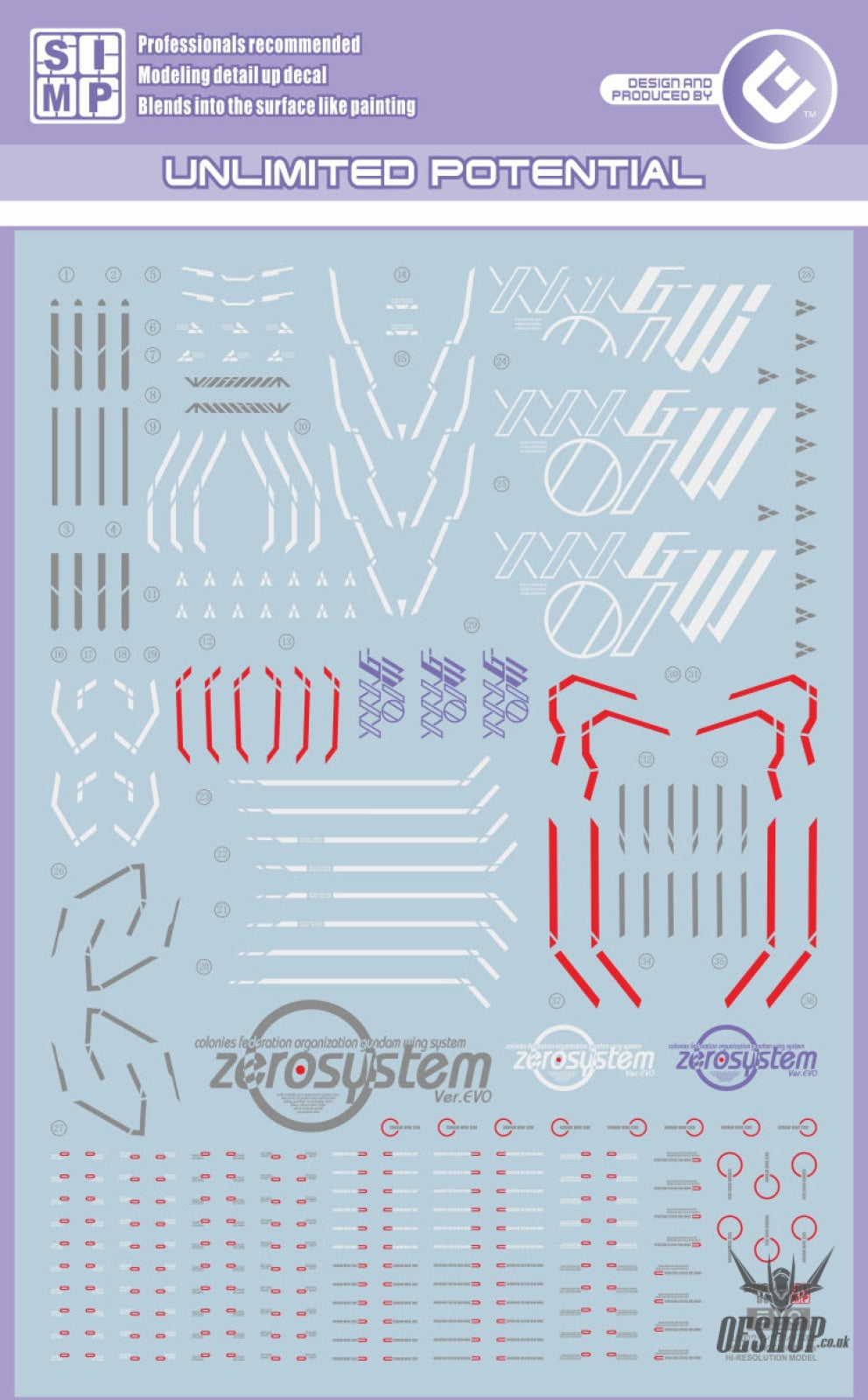 Evo - Hirm-2 (Uv) Hirm Wing Gundam Evolution Studio Decals