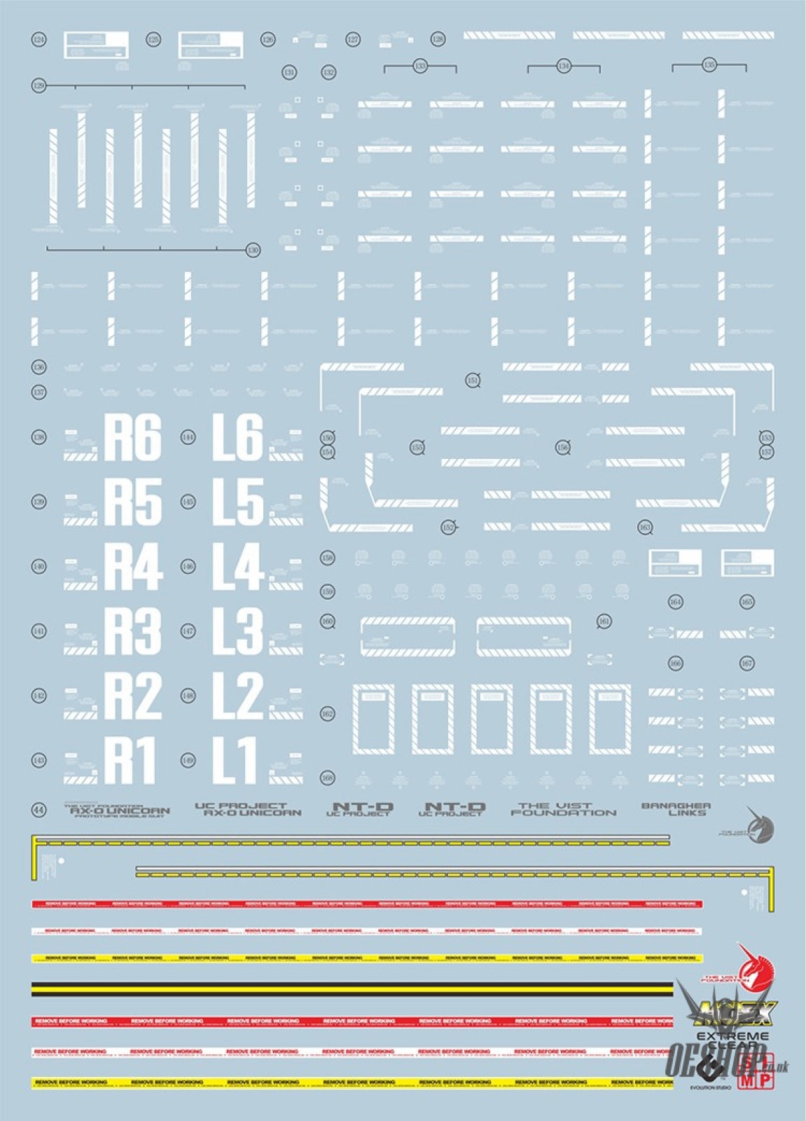 EVO - MGEX Unicorn Gundam Ver.Ka MGEX-1 Evolution Studio Decals Evolution Studio 8.97 OEShop