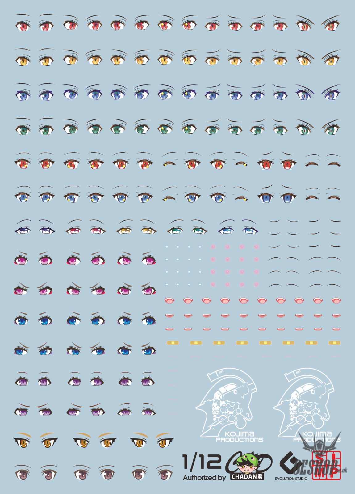Evo - Sp-Eye Frame Arms Girl Eyes Evolution Studio Decals