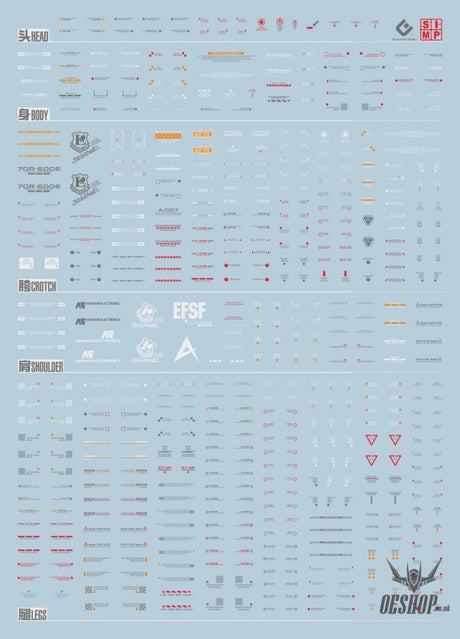 EVO - YJL 1/100 RX-93-v2 Hi-v Gundam Conversion Kit GK-1 Evolution Studio Decals Evolution Studio 10.46 OEShop