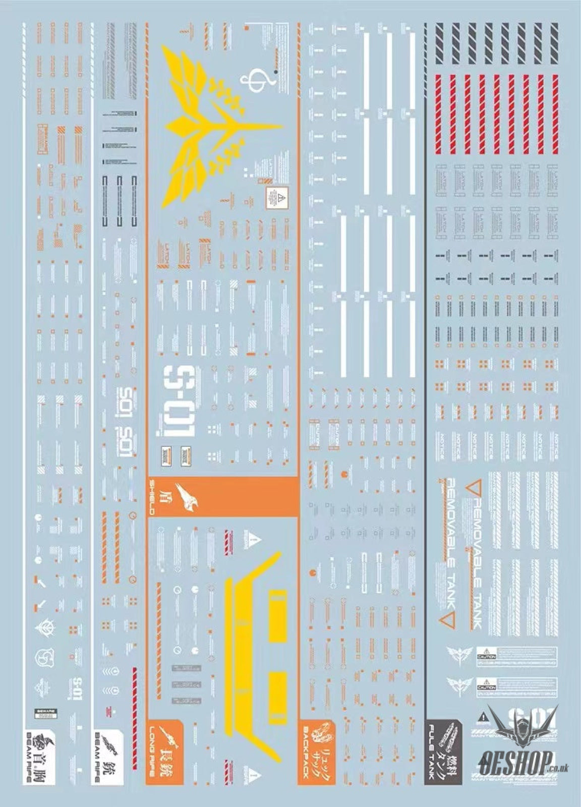 Evo - Gk-3 (Uv) Mg Sazabi (For Gk) Evolution Studio Decals