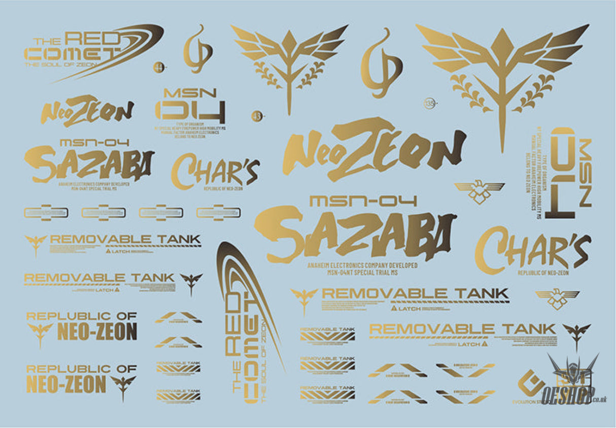 Evo - Sp-Sa Sazabi Gilding Logos Evolution Studio Decals